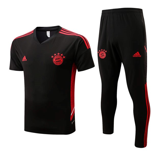 Camiseta Bayern Munich Conjunto Completo 2022/23 Negro Rojo